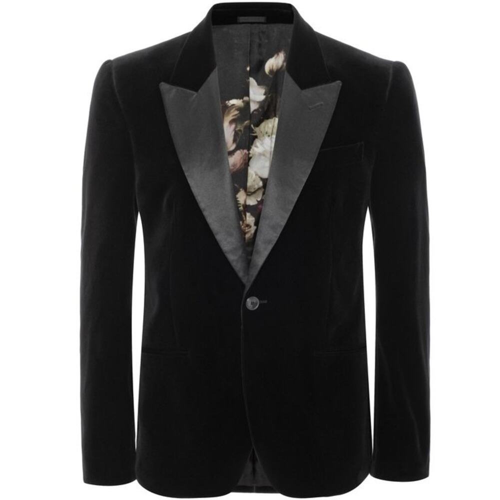 Alexander McQueen velvet satin jacket